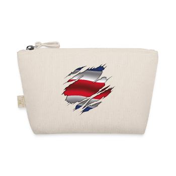 Flag of Costa Rica - Costa Rica - Torn Flag - Organic Pouch - nature - Front