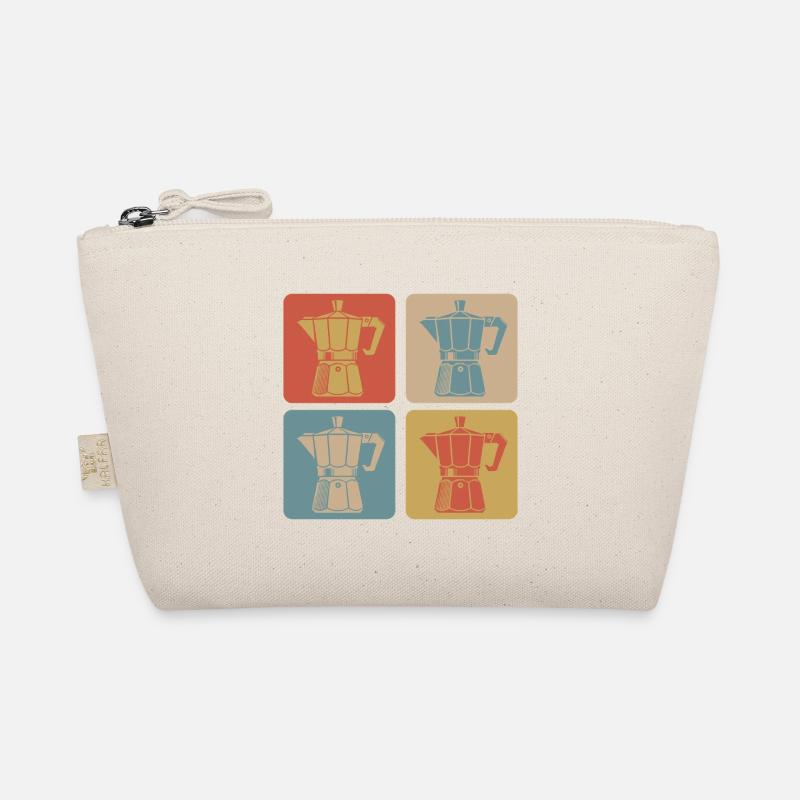 Retro Espresso Maker Organic Pouch