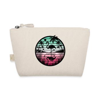 Rétro Flamingo Sunset - Trousse biologique - nature - Devant