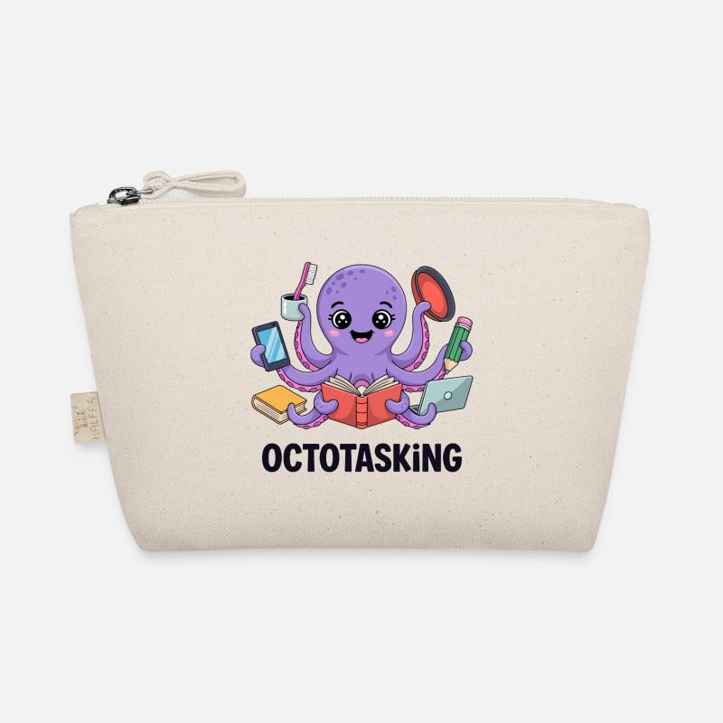 Octotasking Krake im Multitasking Modus Bio-Täschchen