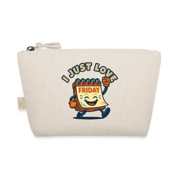 I Love Friday Cartoon - Organic Pouch - nature - Front