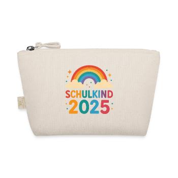 Rainbow Schulkind 2025 Motiv - Bio-Täschchen - Natur - Vorne