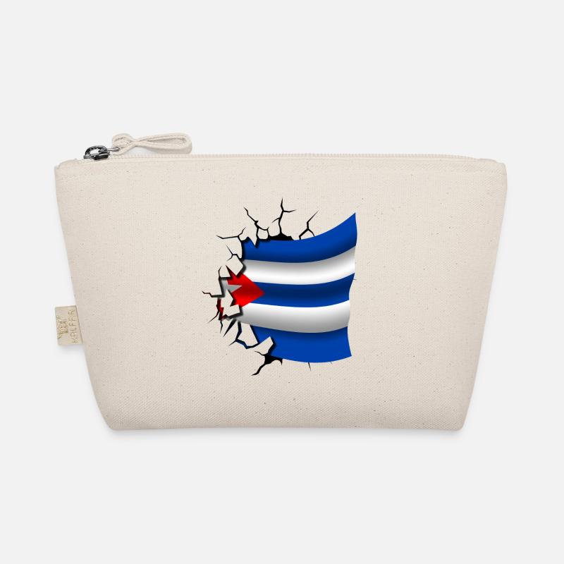 Drapeau de Cuba - Cuba - Drapeau Broken Design Trousse biologique