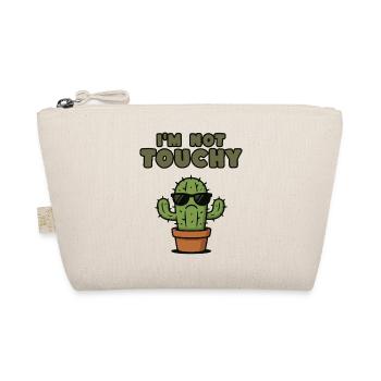 Cactus with sunglasses – I'm Not Touchy - Organic Pouch - nature - Front