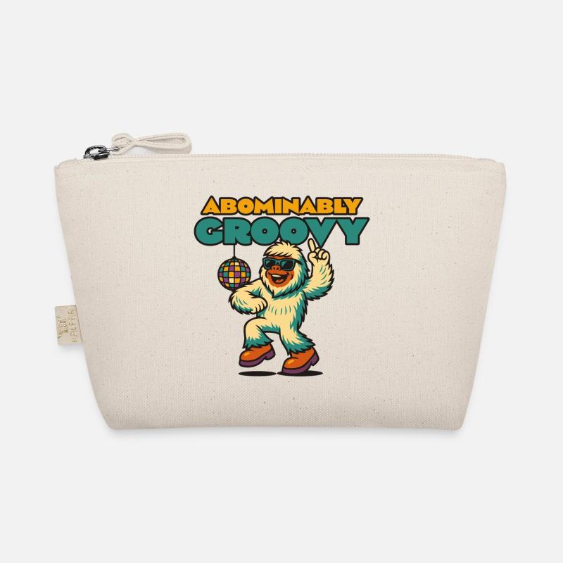 Groovy Disco Yeti - Organic Pouch - nature
