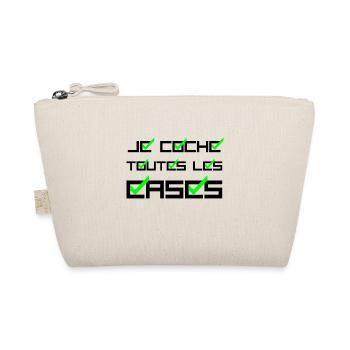 JE COCHE TOUTES LES CASES ! (amour,succès) noir - Trousse biologique - nature - Devant