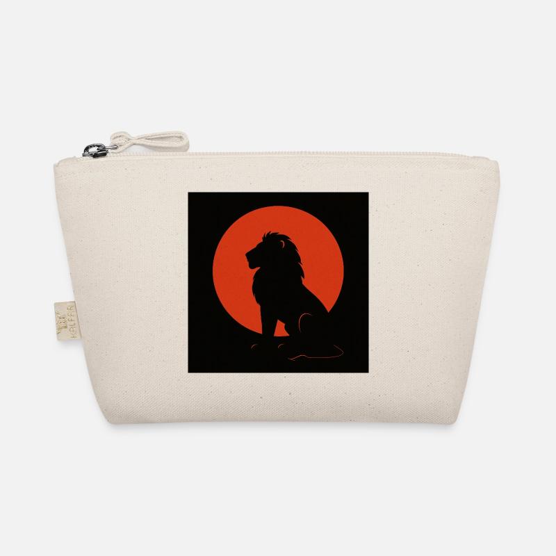 Silhouette de lion dans le cercle du soleil Trousse biologique