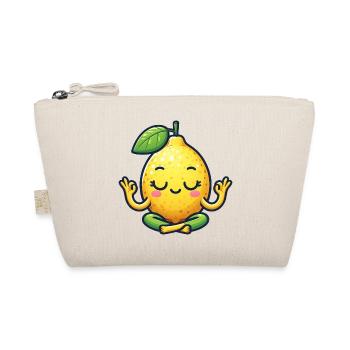 Funny Lemon Yoga Meditation Relaxation Chill - Organic Pouch - nature - Front