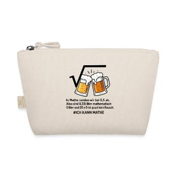 Bier Mathe Humor - Kein Rausch Mathematisch - Bio-Täschchen - Natur - Vorne