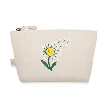 Smiling sun with rays of flowers - Organic Pouch - nature - Front