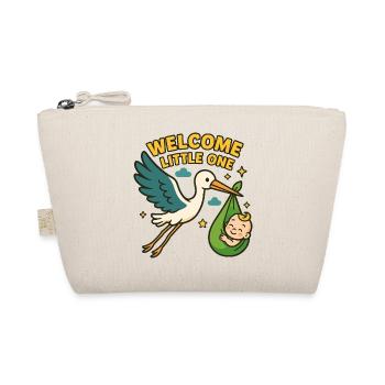 Stork Baby Arrival – „Welcome Little One“ - Bio-Täschchen - Natur - Vorne