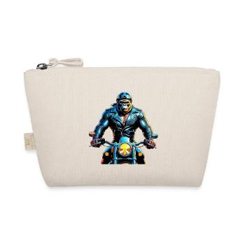 Urban Gorilla Rider Illustration - Organic Pouch - nature - Front