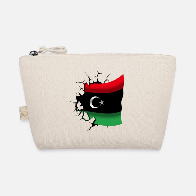 Flagge von Libyen - Libyen - Flagge Broken Design Bio-Täschchen