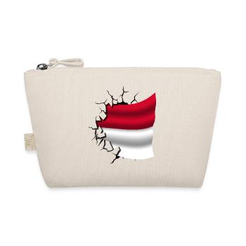 Flag of Indonesia - Indonesia - Flag Broken - Organic Pouch - nature - Front