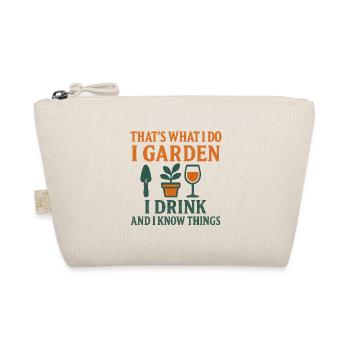 I Garden, I Drink – Gardening in style - Organic Pouch - nature - Front