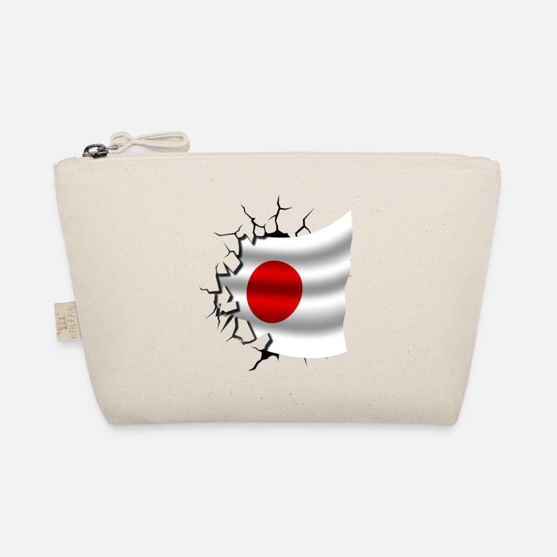 Drapeau du Japon - Japon - Drapeau Broken Design Trousse biologique