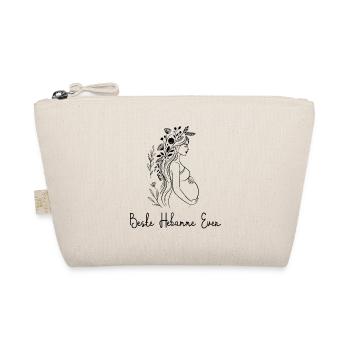 Beste Hebamme Ever - Boho, personalisierbar - Bio-Täschchen - Natur - Vorne