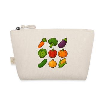 Collection of colorful vegetable illustrations in cartoon style - Organic Pouch - nature - Front