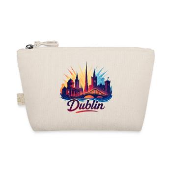 Dublin Capital Ireland Silhouette Gift - Organic Pouch - nature - Front