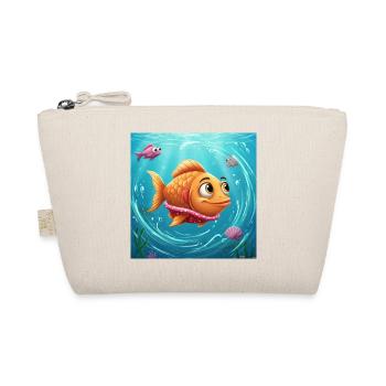 Playful goldfish in colorful water - Organic Pouch - nature - Front