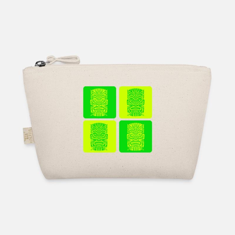 Tiki Mask Organic Pouch
