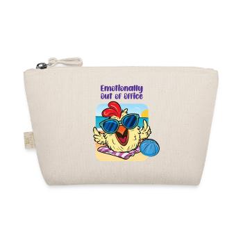 Chicken on the Beach – Mentally Checked Out - Organic Pouch - nature - Front
