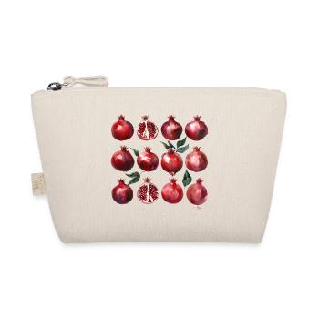 Pomegranate Watercolor Art - Organic Pouch - nature - Front