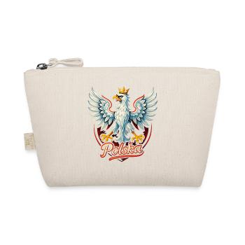 Polen Polska Adler Flagge Fahne episch Geschenk - Bio-Täschchen - Natur - Vorne