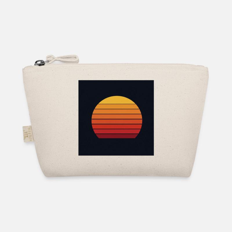 Design rétro coucher de soleil - Trousse biologique - nature