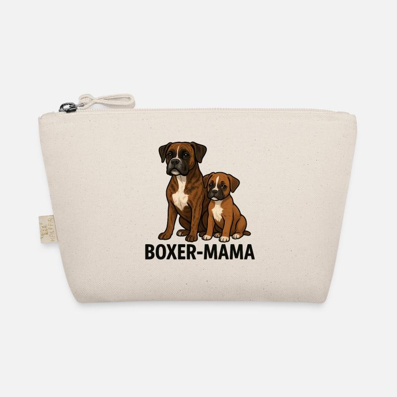 Boxer-Mama – Liebe auf vier Pfoten - Bio-Täschchen - Natur