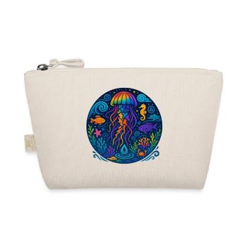 Rainbow Jellyfish – Buntes Unterwasser - Bio-Täschchen - Natur - Vorne