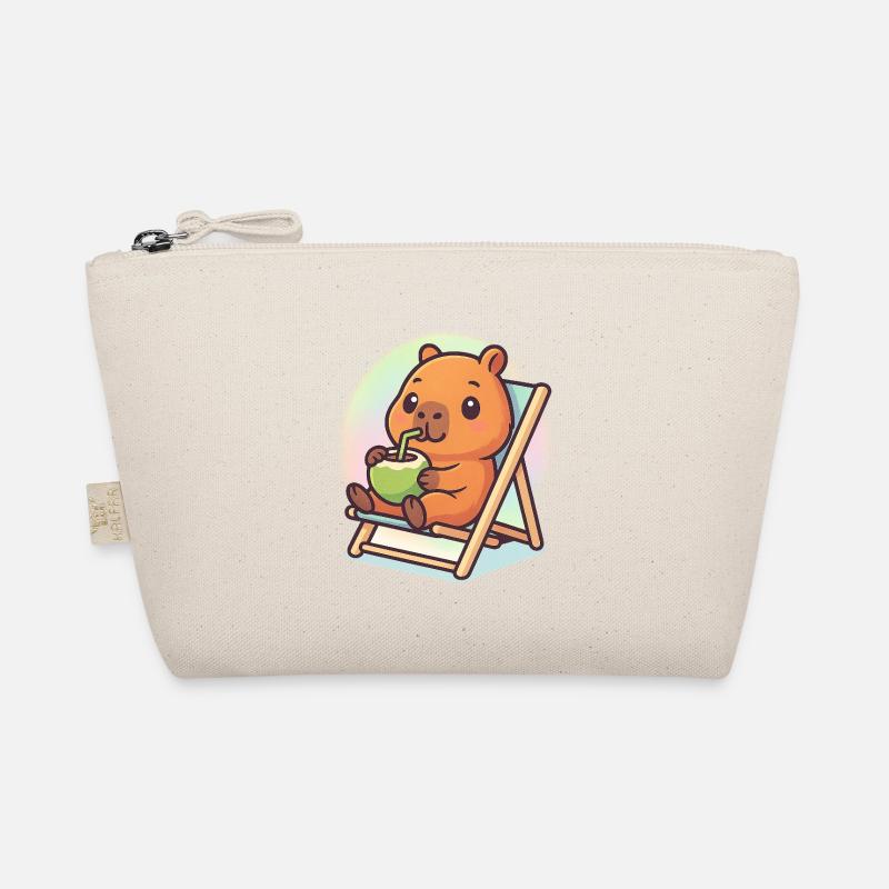Capybara kawaii décontracté Trousse biologique