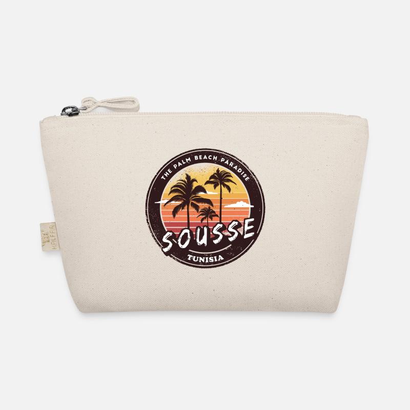Sousse Palm Trees Vintage Design Organic Pouch
