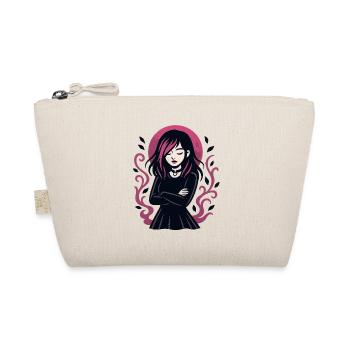 Fille gothique lune rose - Trousse biologique - nature - Devant