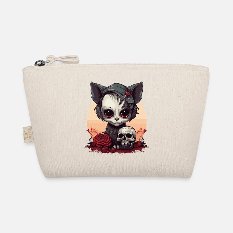 Mignon Chaton Gothique Emo Trousse biologique