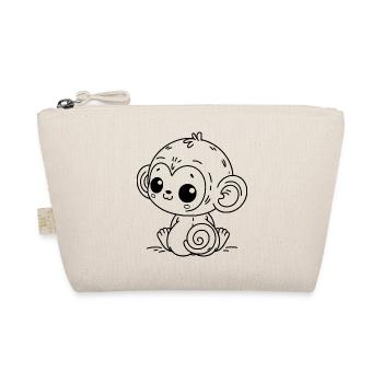 Cooler Affe – Urban Jungle Vibes - Bio-Täschchen - Natur - Vorne