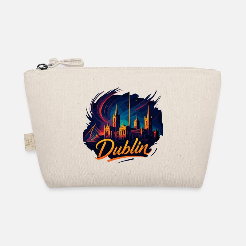 Dublin Capital Irlande Silhouette Cadeau Trousse biologique