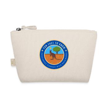 Kangaroos cannot walk backwards - Organic Pouch - nature - Front