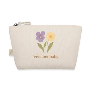 🌸 Veilchenbaby – Blumenliebe für kleine Seelen - Bio-Täschchen - Natur - Vorne