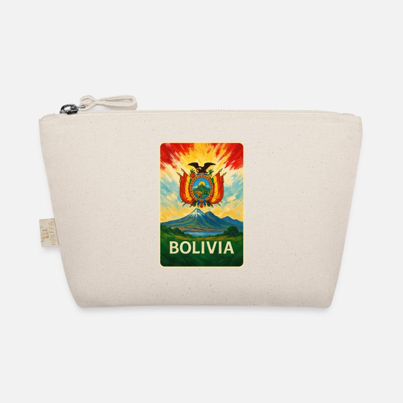 Bolivia Flags Landscape Design Organic Pouch