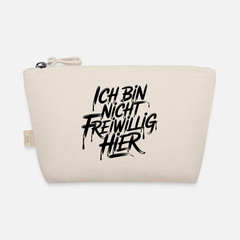 Ich bin nicht freiwillig hier Bio-Täschchen