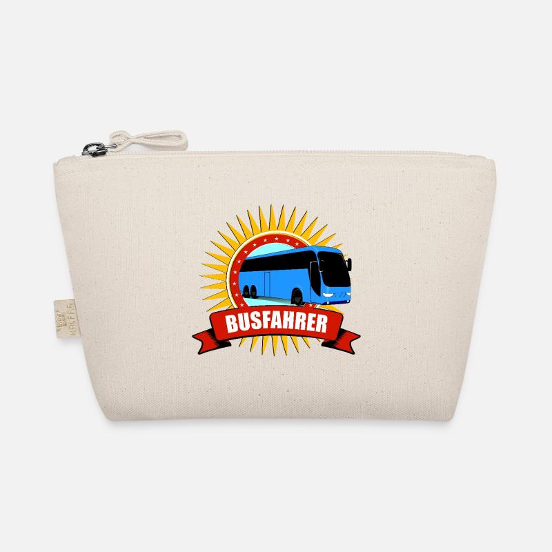 Bus Driver Fun Motif with Sunbeams Organic Pouch