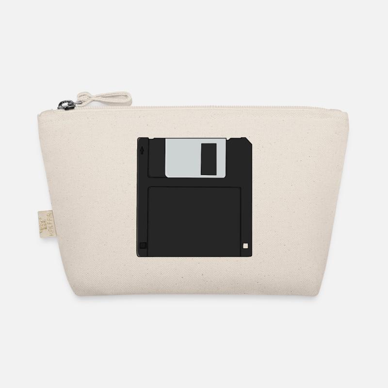 Nostalgic 3½ inch Diskette Retro Floppy Disk Organic Pouch