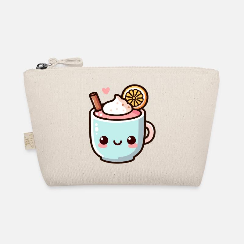 Conception de tasse à café mignonne aux agrumes Trousse biologique