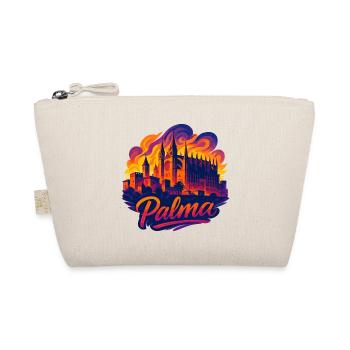 Palma Capital Mallorca Silhouette Gift - Organic Pouch - nature - Front