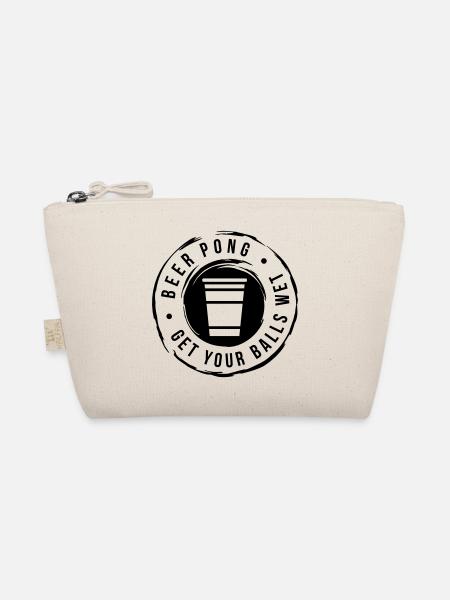 Bier Pong Balls wet - Bio-Täschchen - Natur - Vorne