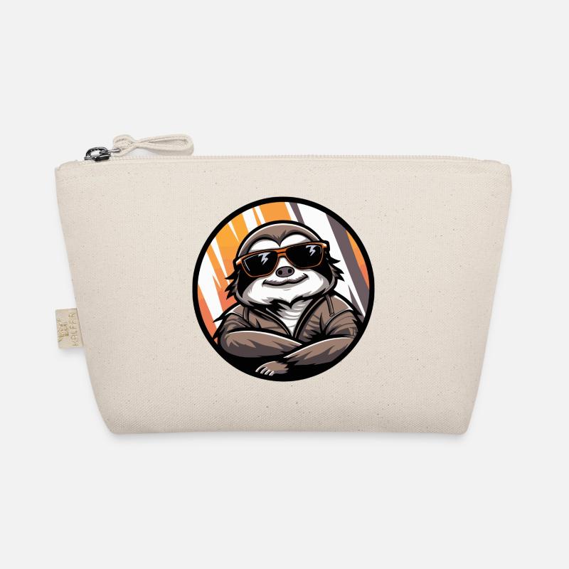 Faultier Cool Comic Bio-Täschchen