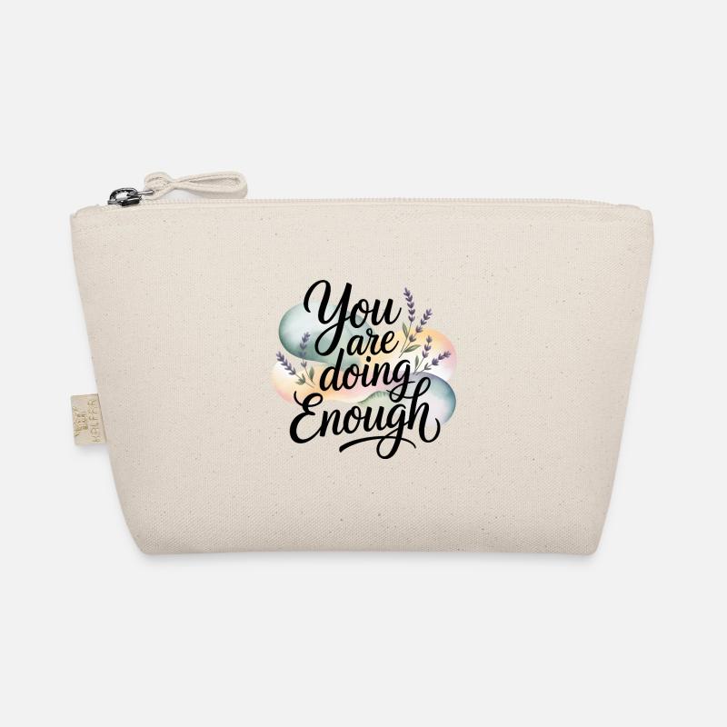 Thème de motivation avec l’inscription You Are Doing Enough Trousse biologique