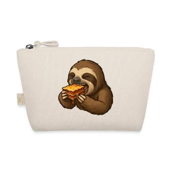 Sloth Lasagna Food Enjoyment Lazy - Organic Pouch - nature - Front