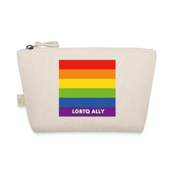 Pride Allyship LGBTQ Ally Rainbow Flag - Organic Pouch - nature - Front